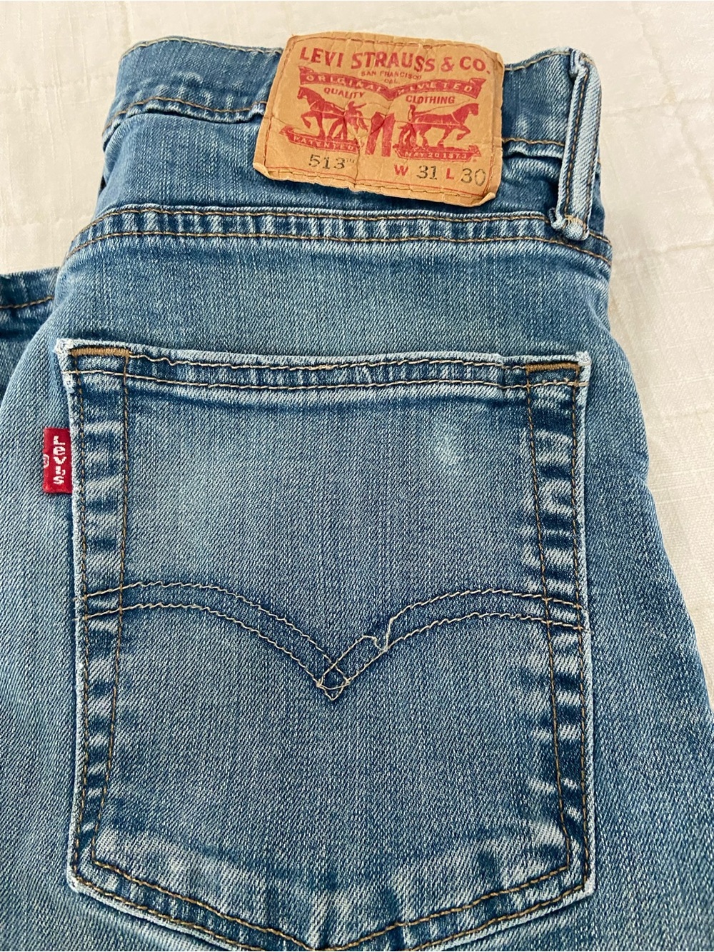 Levi's light blue denim jeans
